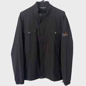 Linksoul Boardwalker Full-Zip Windbreaker Jacket Gray Mens Medium Mauna Kea Golf